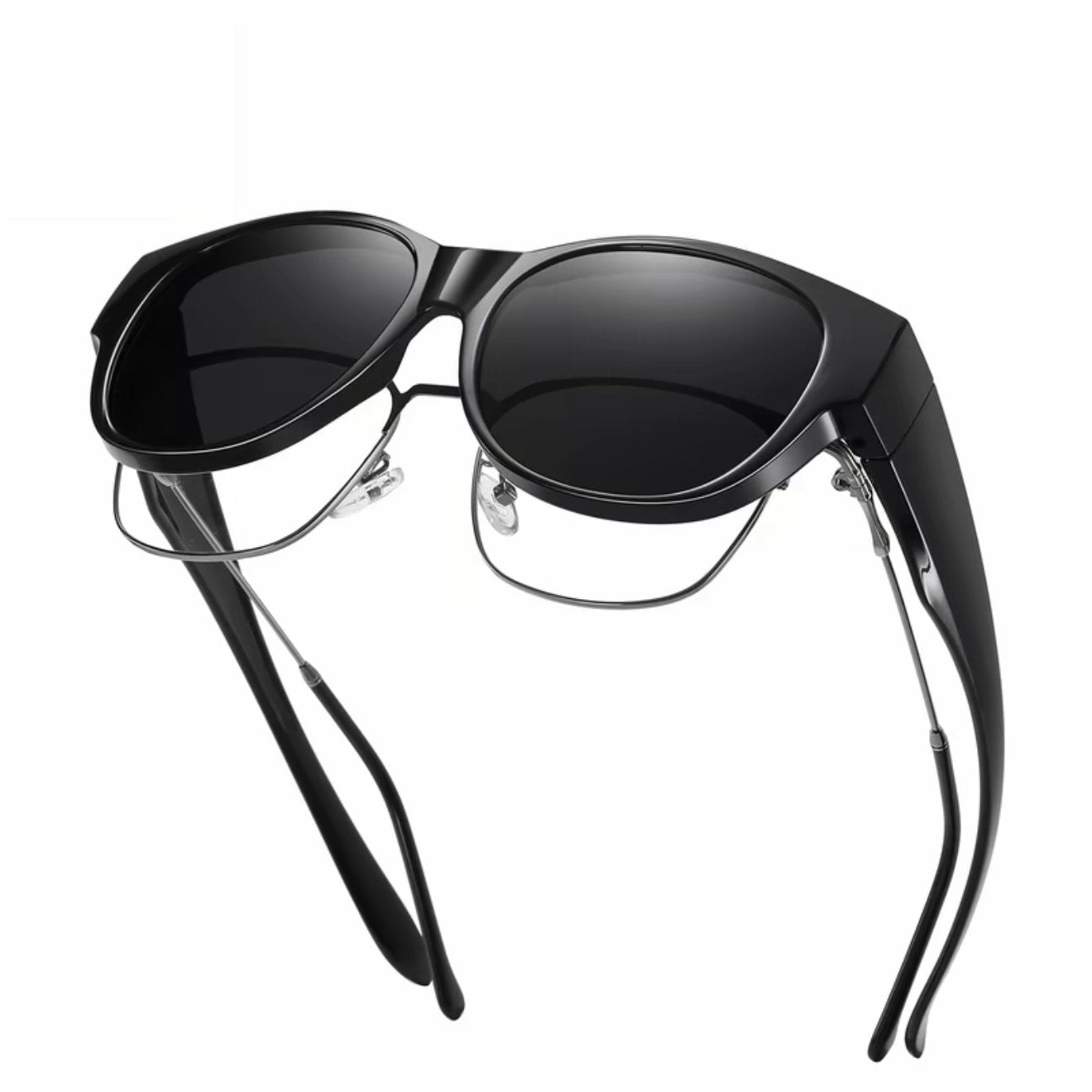 🕶 Nieuwe Oversized Cat-Eye Zonnebril – Gepolariseerde Glazen & UV400 Bescherming