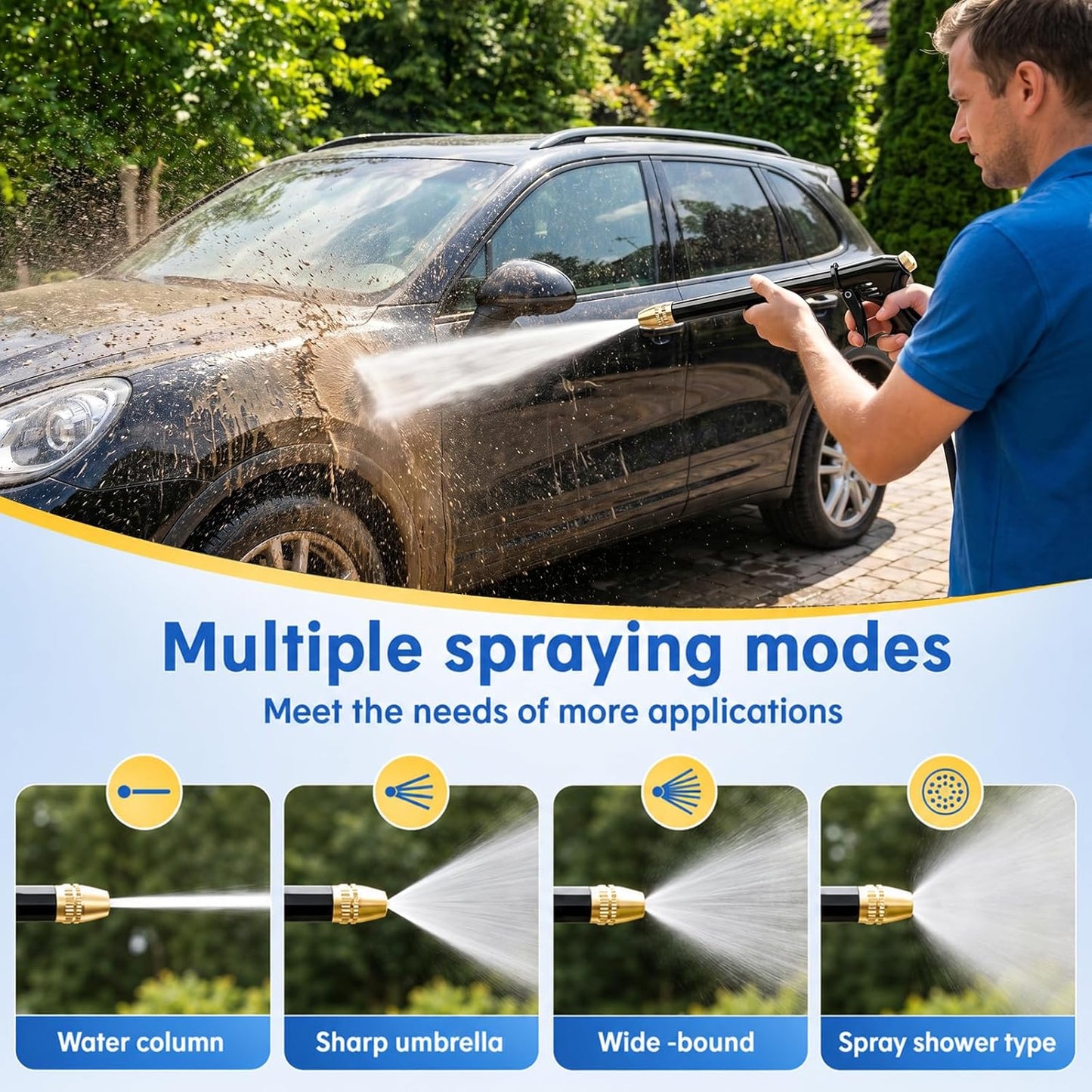 🏆 Hogedrukreiniger / Hogedrukspuit 💦 Ergonomische handgreep • Druksproeier – Krachtige autowasbeurt🚗 en tuinbewatering🌻 Makkelijk in gebruik! 👍