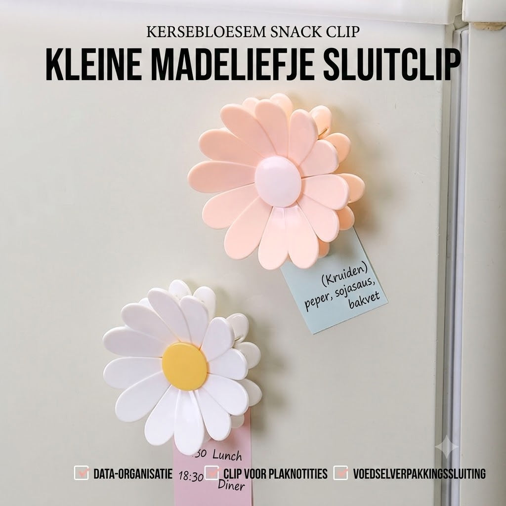 🌼Bloemvormige sluitclips – voor het bewaren van snacks en etenswaren (4 stuks)