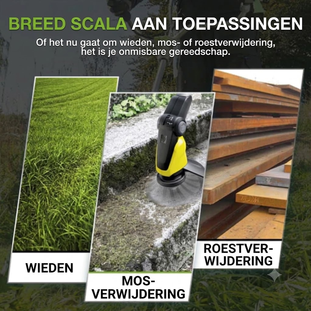 6-inch onkruidverwijderings kop van staaldraad voor grasmaaiers
