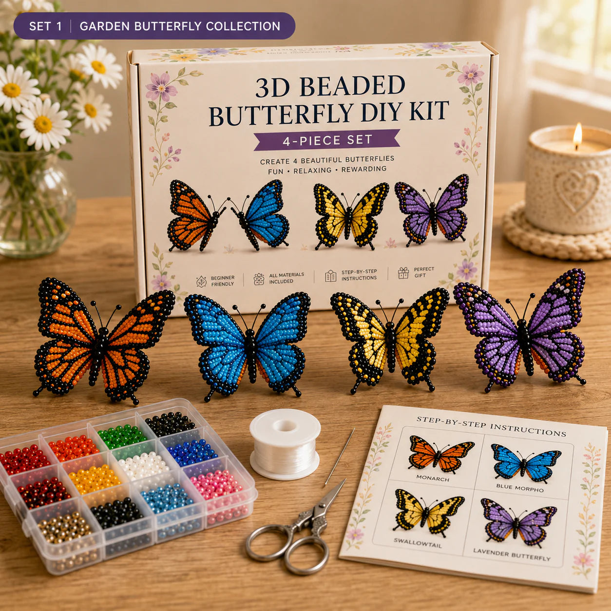 🦋Kralen en Knutselen: Vlinders