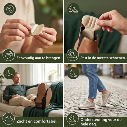 Zachte en ademende dubbellaagse hielkussens van schuim