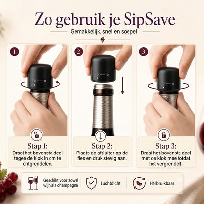 SipSave – Wijn- en champagnestop