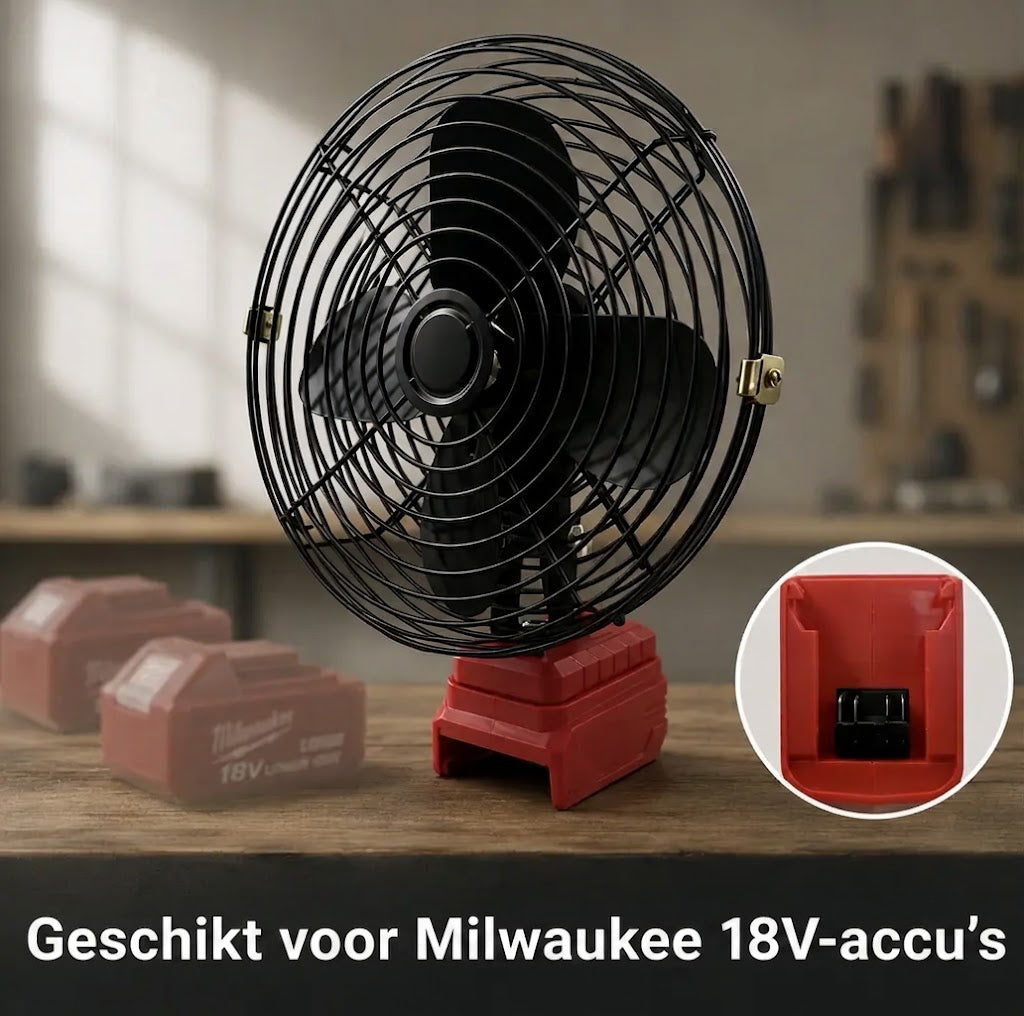 Draagbare Ventilator op Gereedschapsaccu