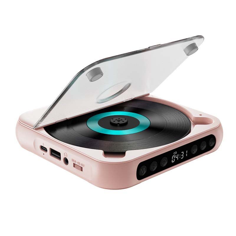 Draagbare CD Speler met Bluetooth - Oplaadbare Discman voor Auto & Onderweg (Anti-Shock)