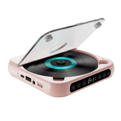 Draagbare CD Speler met Bluetooth - Oplaadbare Discman voor Auto & Onderweg (Anti-Shock)