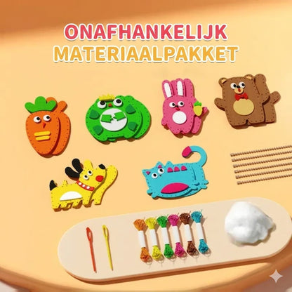 DIY Naaiset voor Kinderen - Creatieve Knutselset Dieren