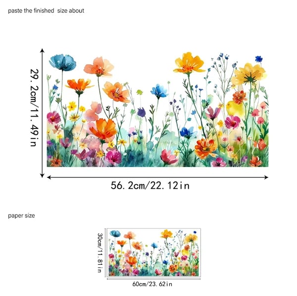 🦋🌺 Kleurrijke Bloemenboeket Raamstickers 🌷🌹