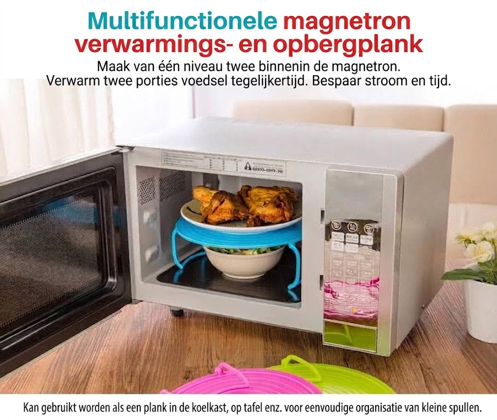 Opvouwbaar magnetronplateau