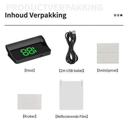 HUD Head-Up Display GPS Snelheidsmeter / Snelheidsdisplay