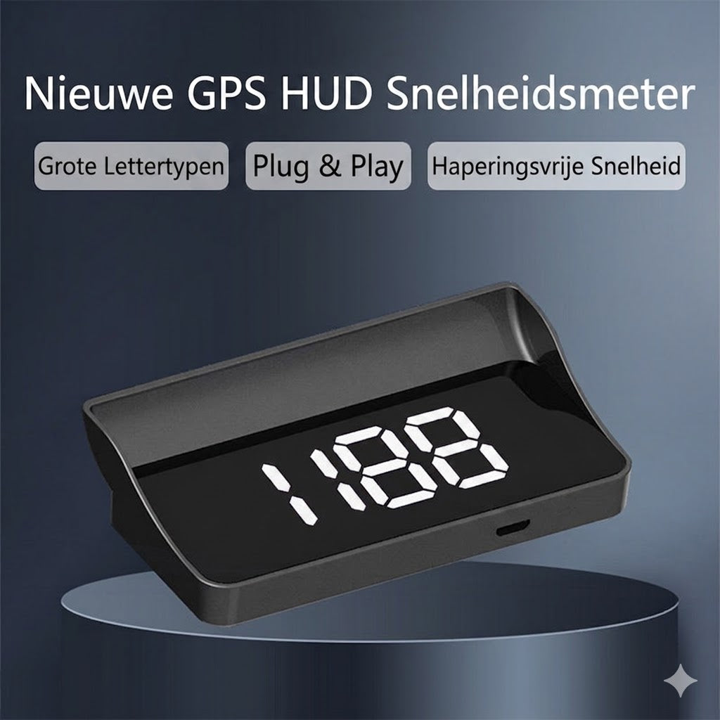 HUD Head-Up Display GPS Snelheidsmeter / Snelheidsdisplay