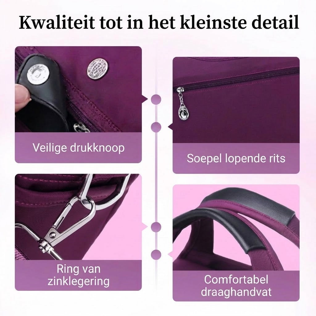 Stijlvolle crossbodytas met grote capaciteit