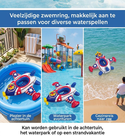 Opblaasbare Zwemband in Vliegtuigvorm voor Kinderen