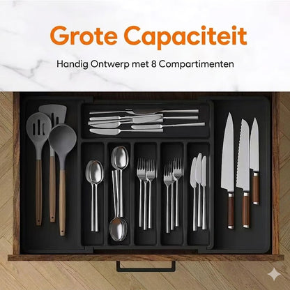 Uitschuifbare Bestekbak voor Keukenlade