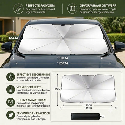 Opvouwbaar zonnescherm voor de voorruit – Effectieve UV-bescherming, biedt schaduw voor uw auto 🚗☂️