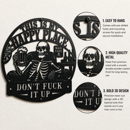 💀🍺 "Dit is mijn geluksplek": Leuke decoratie voor een ruimte exclusief voor mannen