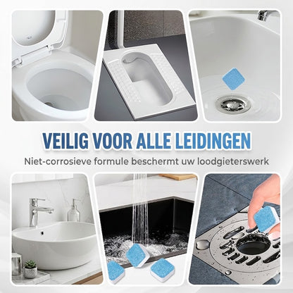 🚽 Snelwerkende afvoerontstoppingstabletten – geschikt voor keukens, badkamers en afvoeren.