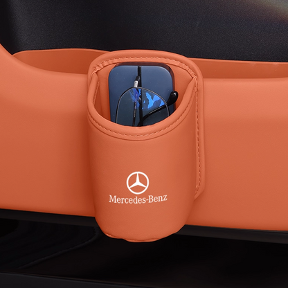 Leren Coffee to Go Houder - Draagbare Bekerhouder met Clip