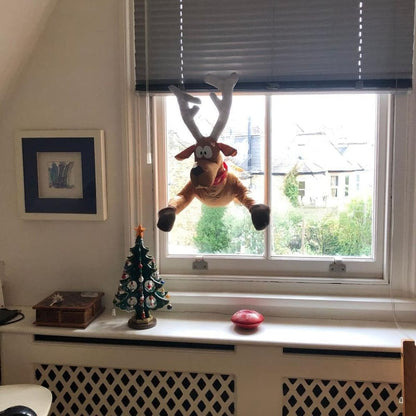 Hauska “Oho!” Joulupukki ja poro -koriste