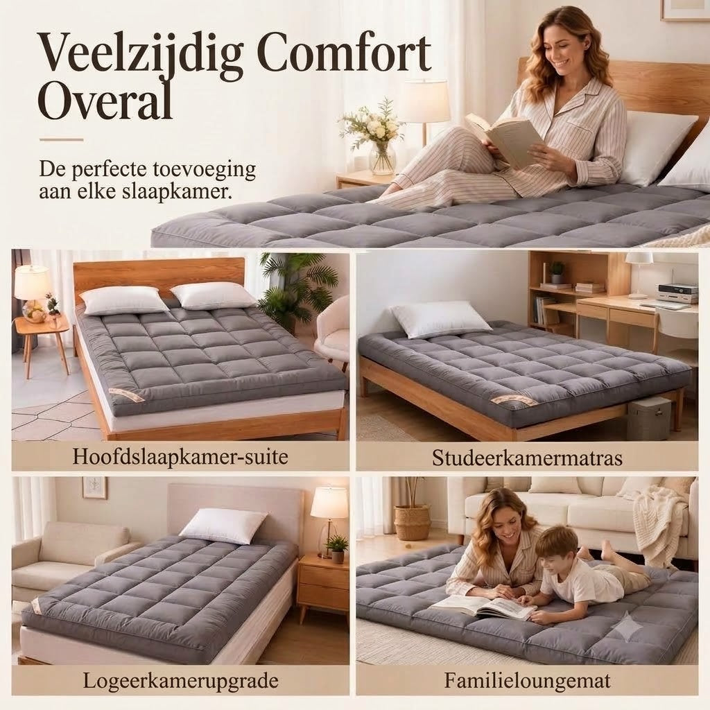 Zachte gewatteerde oprolmatras