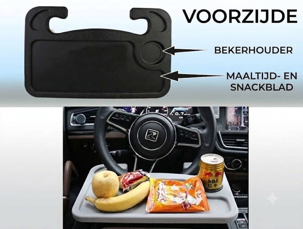 Dubbelzijdige stuurwieltafel voor de auto – laptoptafel