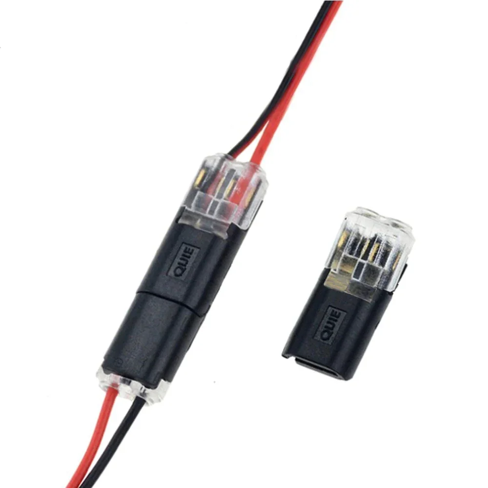 [20 Stuks] Snelle Draadconnectors met Vergrendeling - 2-Polige Stekker Verbinding