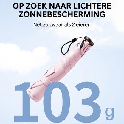 Ultralichte Carbon Paraplu – UV-bescherming (Zwarte Coating) voor Zon en Regen☂️