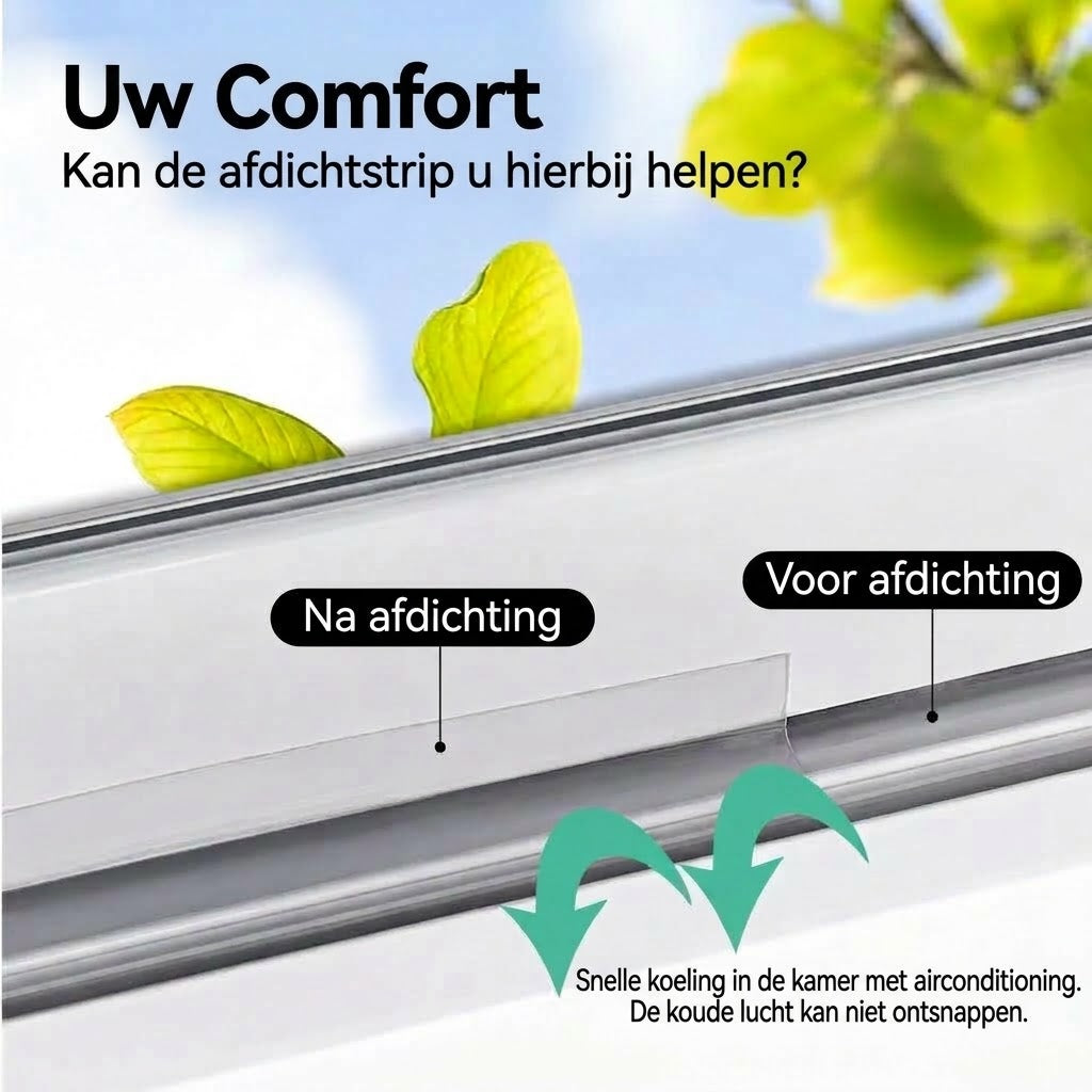 5 m afdichtingsstrip voor deuren – Effectieve bescherming tegen stof, insecten en lawaai