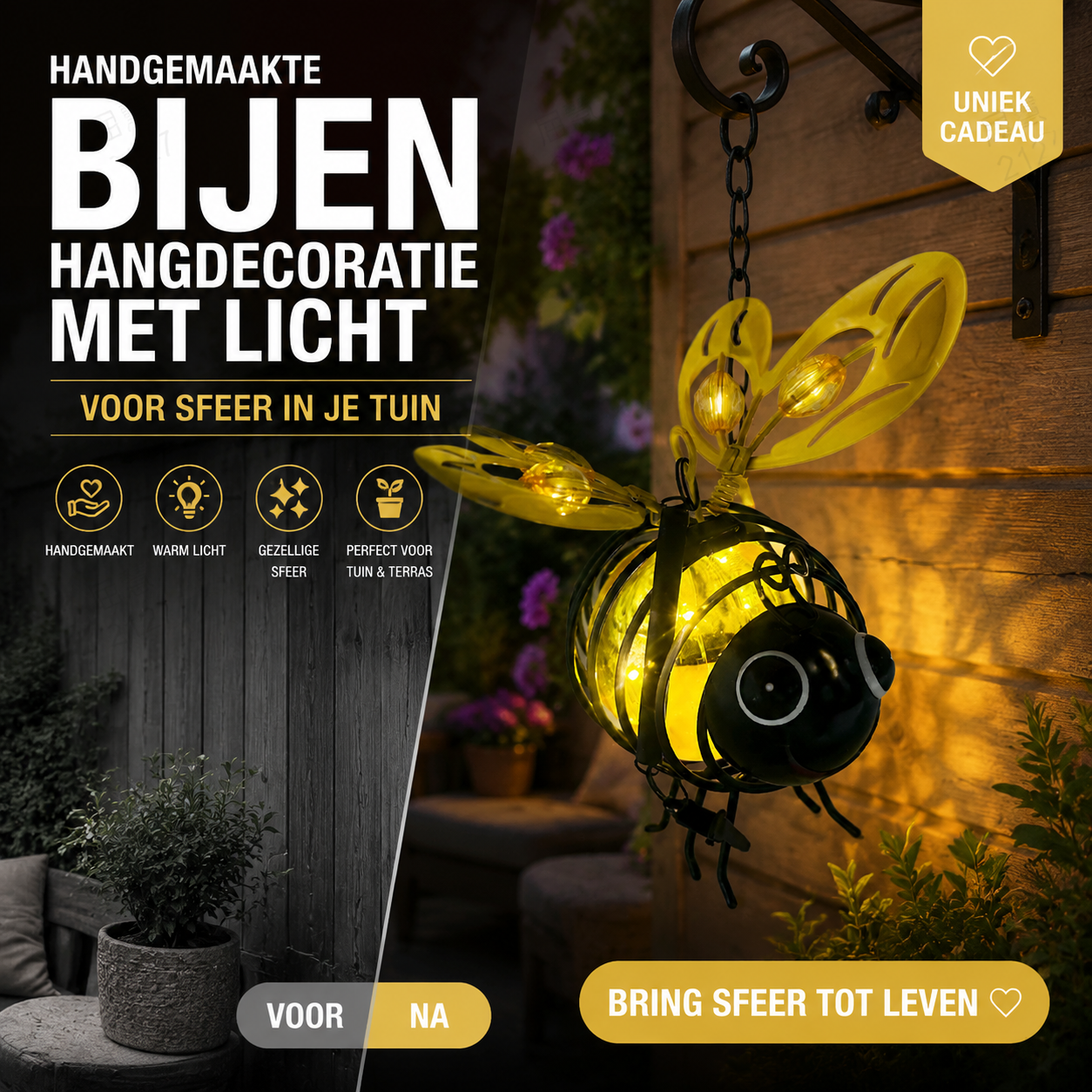 Solar Hanglamp met Bijen