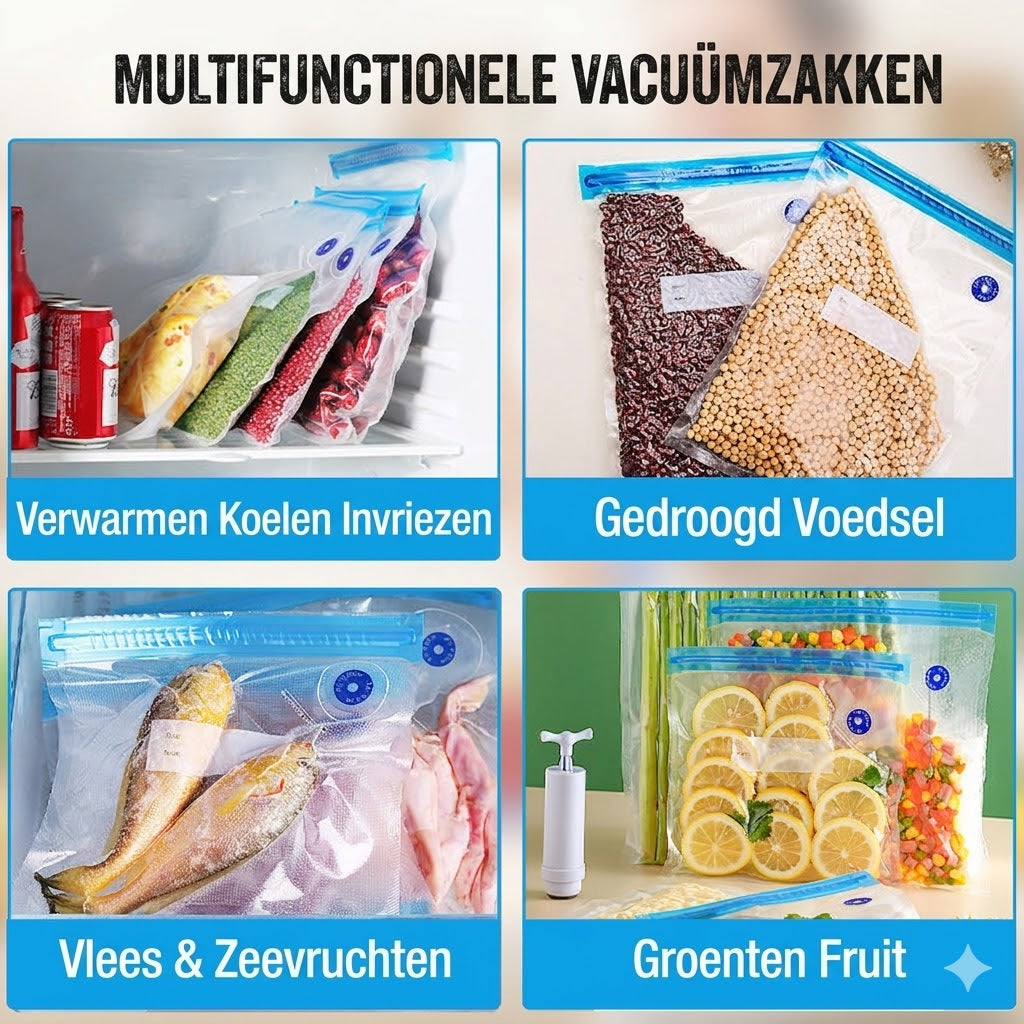 Vacuümzakken voor Voedsel Set