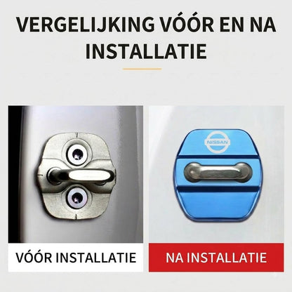 Beschermpad voor autodeurslot | 4-delige set.