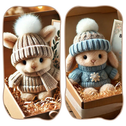 Handgemaakte Mini Konijnen Knuffeltjes - Leuk Paascadeau & Decoratie