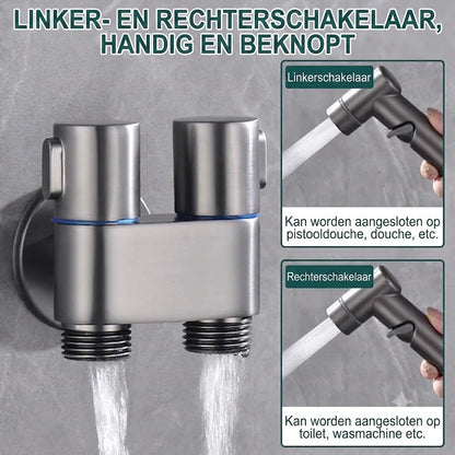 Bidet Sproeier Set voor Toilet – Hygiënische Handdouche & Reinigingsspuit