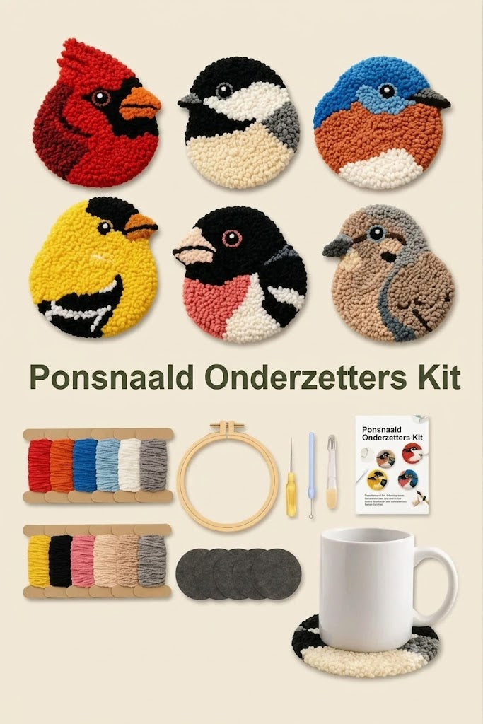 DIY Vogel Onderzetters Breipakket