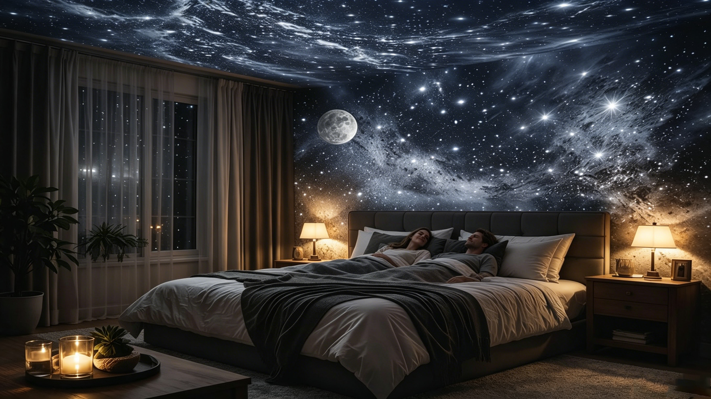🔌 Plug-and-play HD nachtlampje met sterrenhemel- en oceaanprojectie 🥳⭐