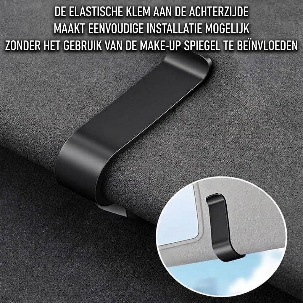 Magnetische zonnebrilhouder voor de zonneklep in de auto