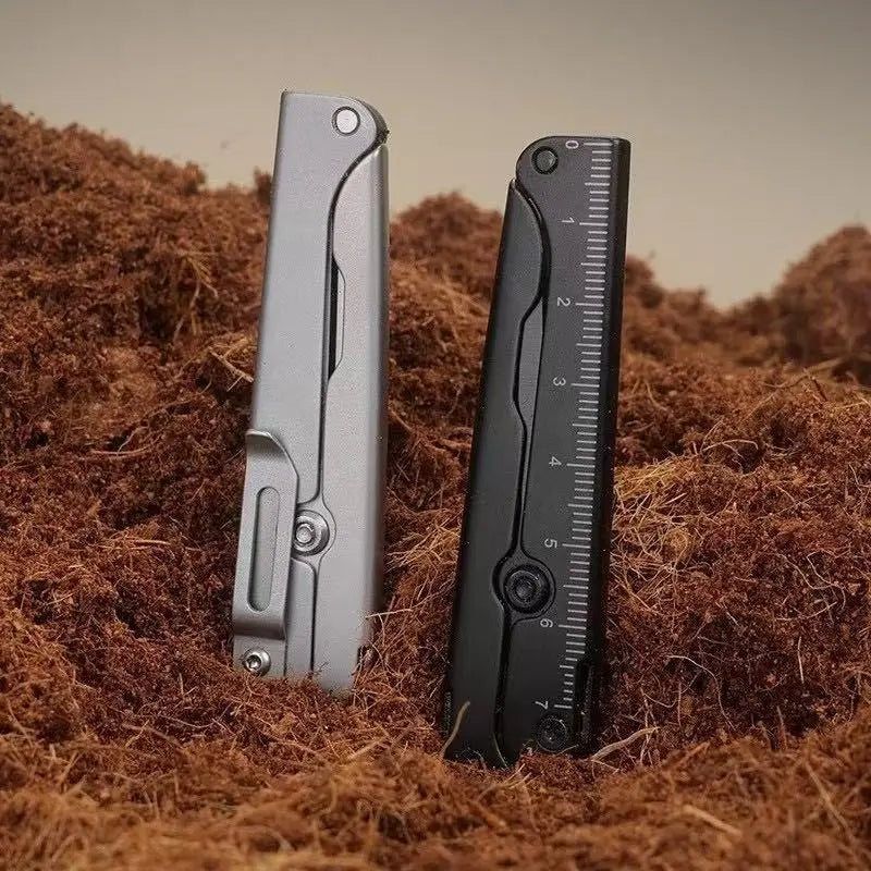 Opvouwbare Rvs Mini Schaar - Draagbare Tool voor Outdoor & Camping