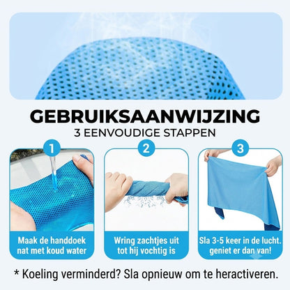 Altijd en overal direct afkoelen – Snelkoelende Sporthanddoek