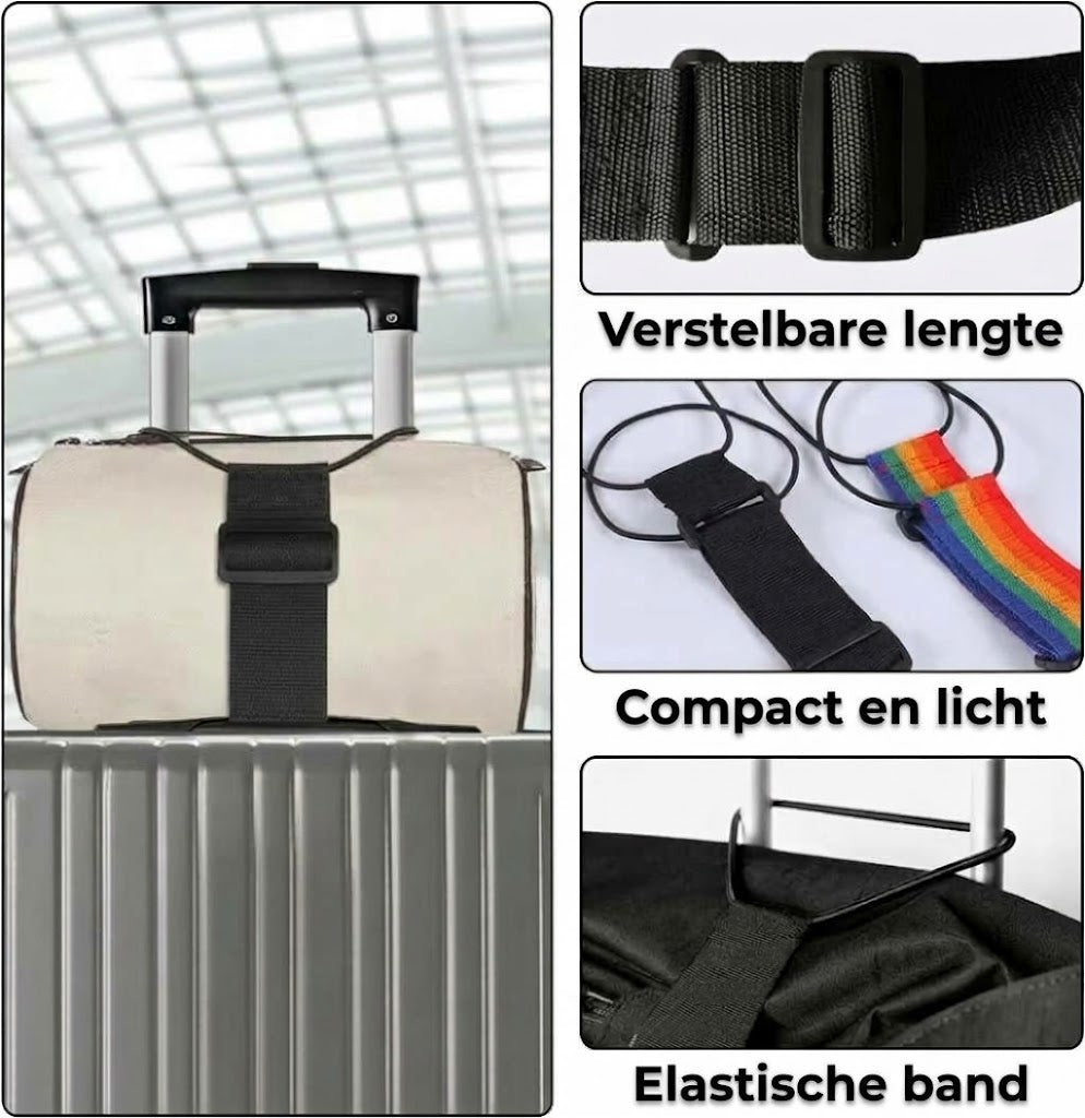 2-pack multifunctionele bagageriemen