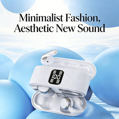 2-in-1 draadloze Bluetooth-oordopjes met oorhaken en oortips – 30 uur afspeeltijd