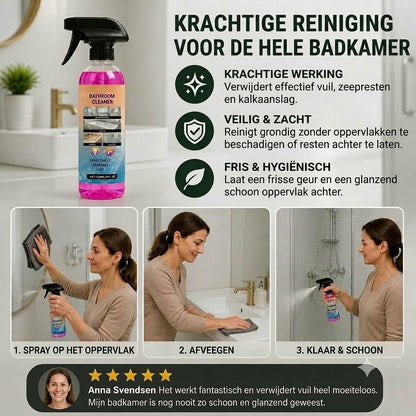 Badkamerreiniger – Allesreiniger geschikt voor badkuipen, wastafels en glas.