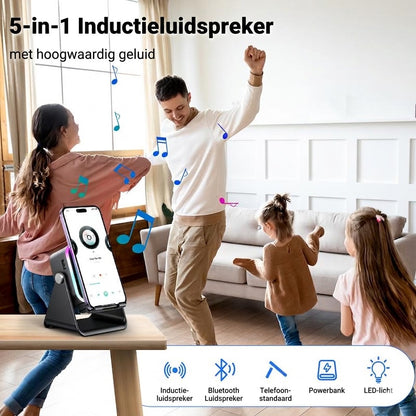 Draadloze Inductie Speaker & Telefoonhouder