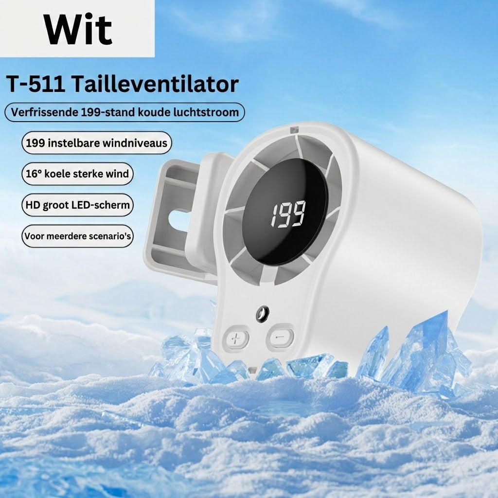 Draagbare LED Autoventilator met Slim Display
