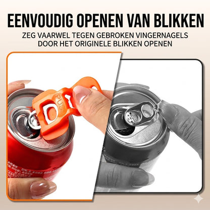 Multifunctionele Plastic Blikjesopener & Afdekkapje（1 Set 6 Stuks）