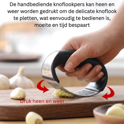 Knoflookpers: Draagbare Roestvrijstalen Knoflookpers