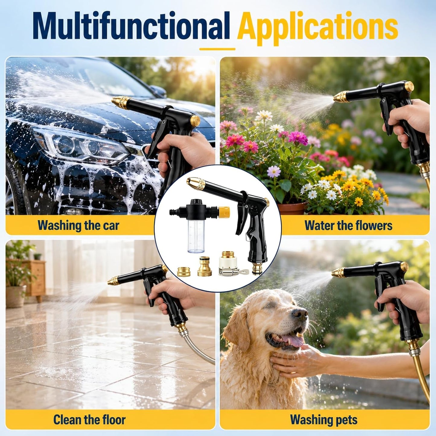 🏆 Hogedrukreiniger / Hogedrukspuit 💦 Ergonomische handgreep • Druksproeier – Krachtige autowasbeurt🚗 en tuinbewatering🌻 Makkelijk in gebruik! 👍