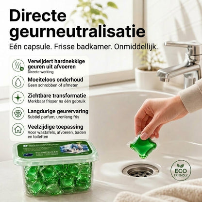 Afvoerontstopper en geurverdrijver tabletten