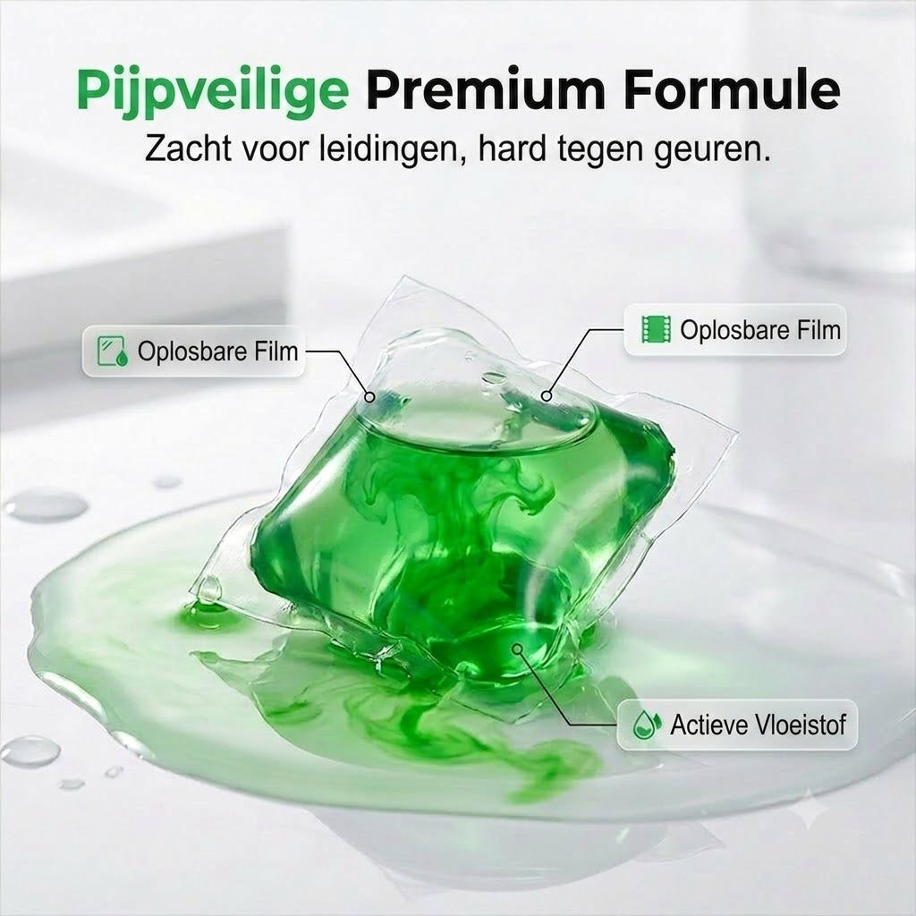 Afvoerontstopper en geurverdrijver tabletten