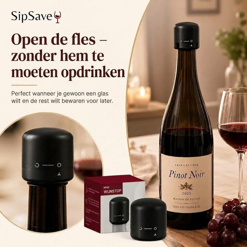 SipSave – Wijn- en champagnestop