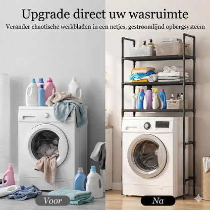 Opbergrek voor Badkamer en Wasruimte – Zonder Boren